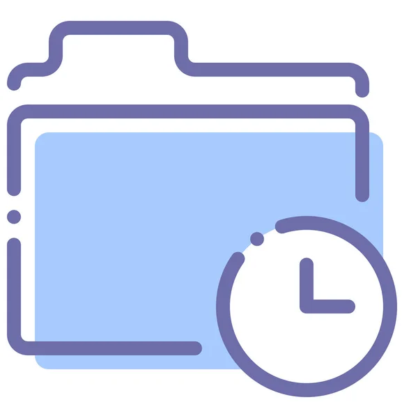 Date Folder Storage Icon — Stock Vector