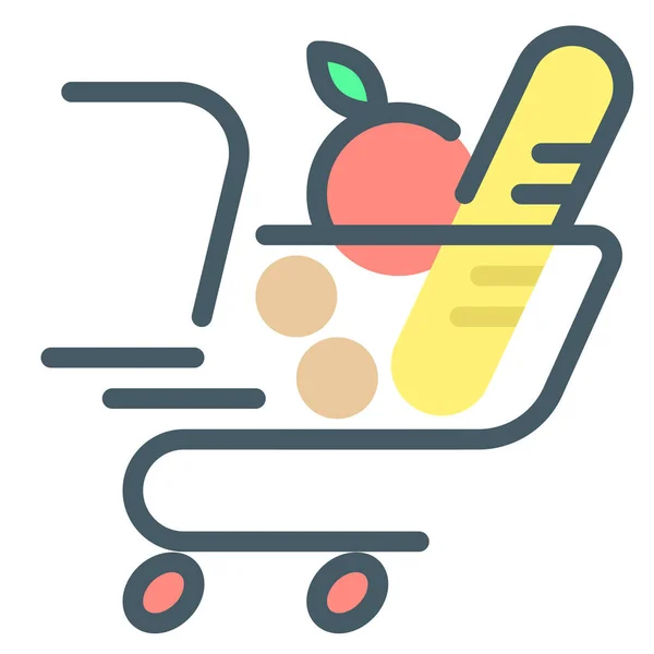 Ecommerce Panier Icône — Image vectorielle