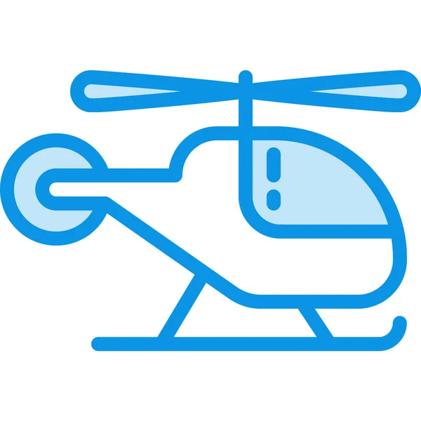 Helicopter Transport Outline Icon Outline Style — Stock Vector