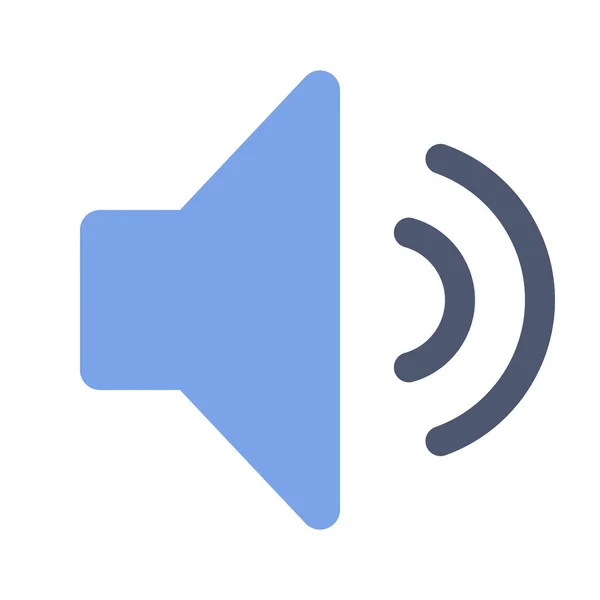 Sound Volume Speaker Icon Flat Style — Stock Vector