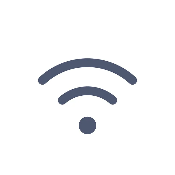 Wifi Symbol Für Verbindungssignale Flachen Stil — Stockvektor