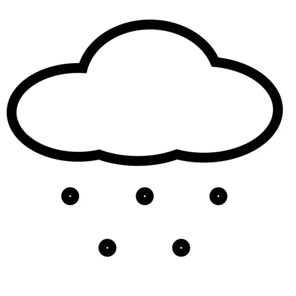 Граф Начерки Погода Значок Стилі Контурів — стоковий вектор