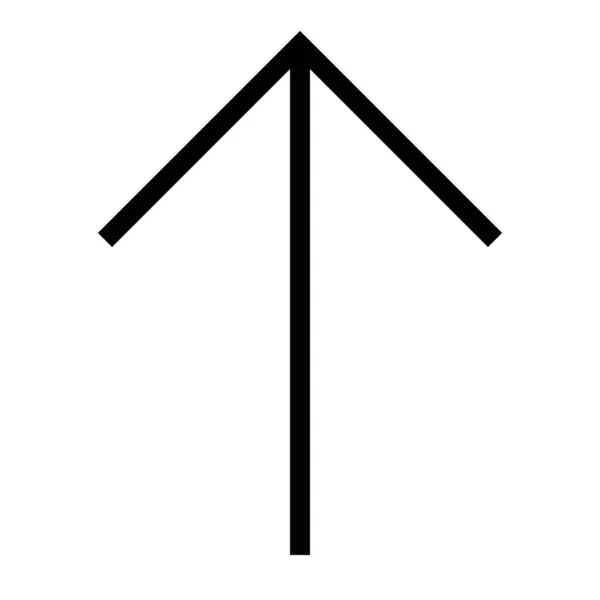 Значок Контура Стрелки Вверх Стиле Контура — стоковый вектор