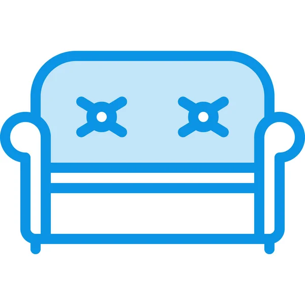 Furniture Couch Outline Icon Outline Style — 스톡 벡터