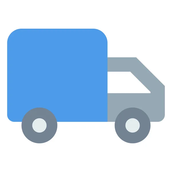 Shipping Transport Truck Icon Flat Style — Stock Vector