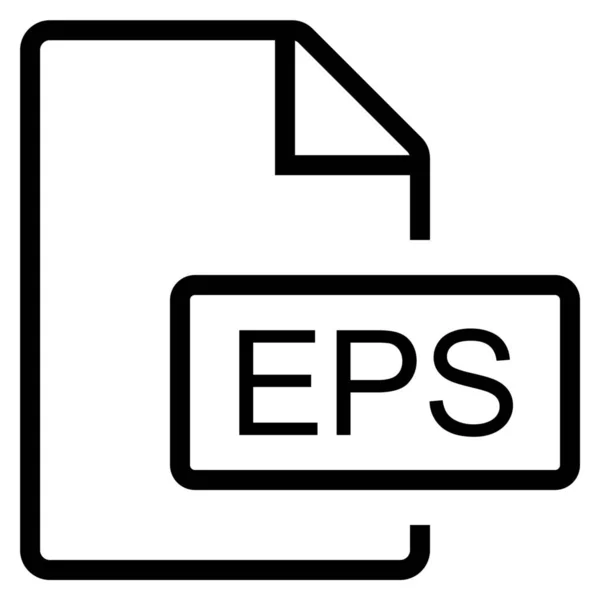 Mimentyp Eps Outline Symbol Outline Stil — Stockvektor