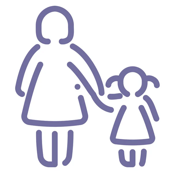 Control Madre Icono Parental Categoría Avatares — Archivo Imágenes Vectoriales