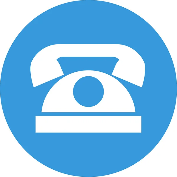 Call Call Center Phone Icon Solid Style — Stock Vector