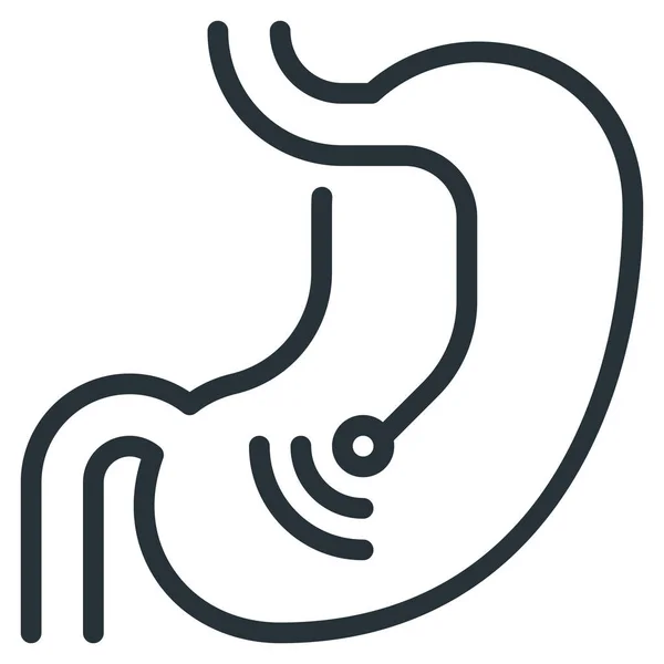 Ikona Endoskopie Žaludku — Stockový vektor