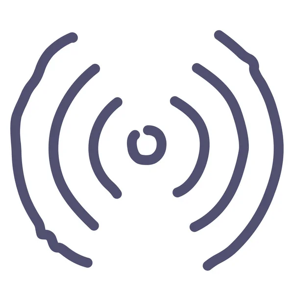 Иконка Радиосигнала Подключения Стиле Outline — стоковый вектор