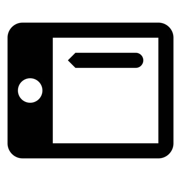 Icono Gráfico Tableta Wacom Estilo Sólido — Vector de stock