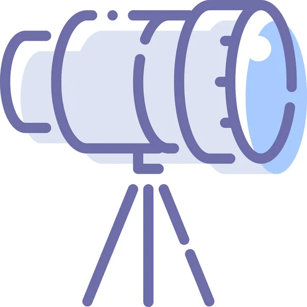 Ikona Dalekohledu Fotoaparátu — Stockový vektor