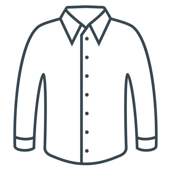 Vestiti Abbigliamento Tessuto Icona Stile Outline — Vettoriale Stock