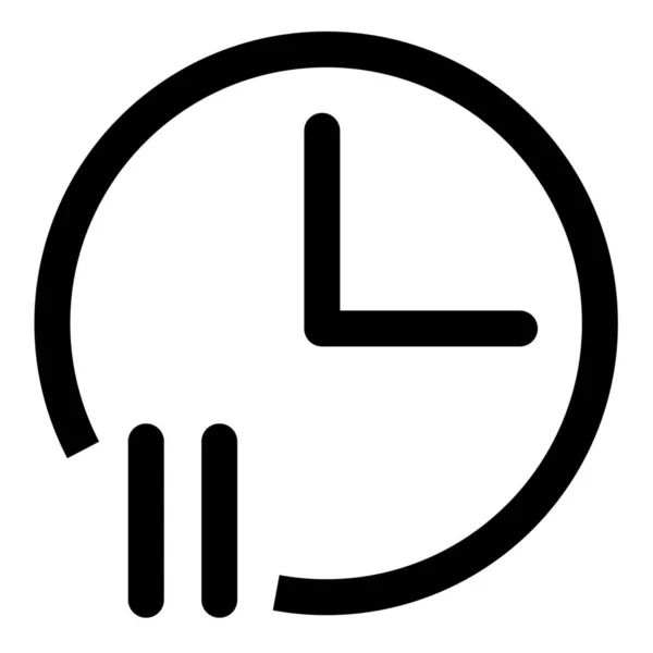 Pause Umrisssymbol Umrissstil — Stockvektor