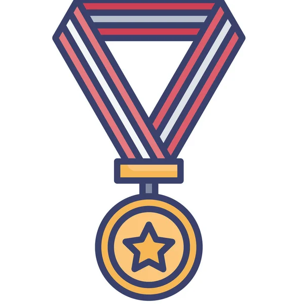 Знак Медали Достижения — стоковый вектор
