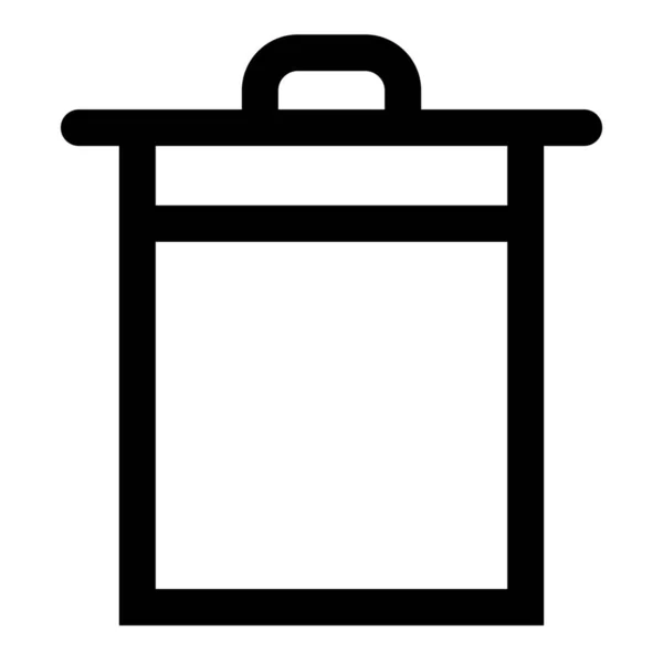 Recycle Bin Outline Icon Outline Style — Stock Vector