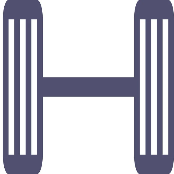 Иконка Тренажерного Зала Стиле Outline — стоковый вектор