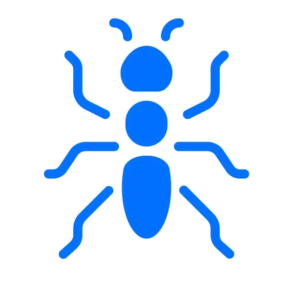 Animal Hormiga Insecto Icono Estilo Sólido — Vector de stock