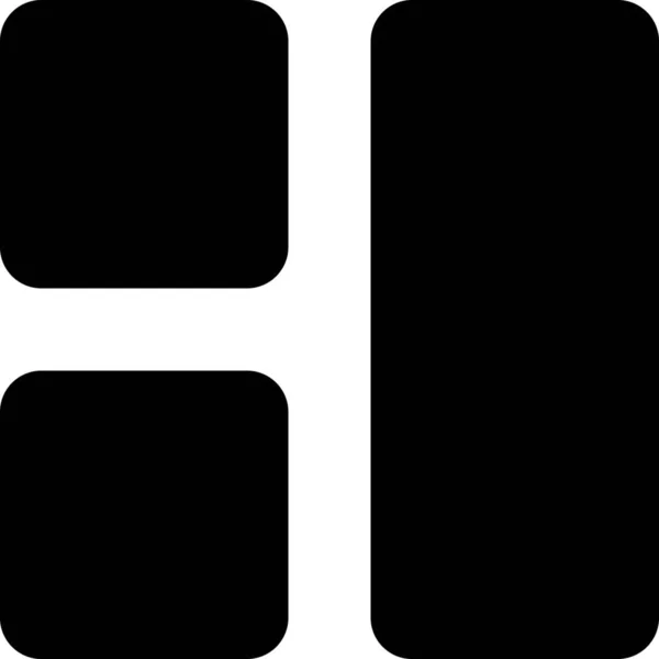 Diseño Cuadrícula Icono Marco Alambre Estilo Sólido — Vector de stock