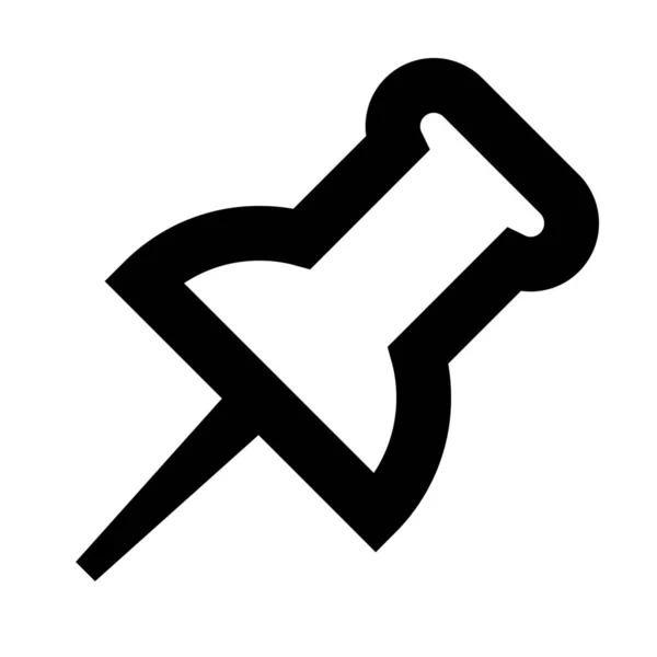 Markierungsstift Symbol Outline Stil — Stockvektor
