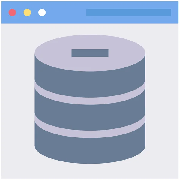 Icono Del Servidor Desarrollo Del Navegador Categoría Desarrollo Web Diseño — Vector de stock