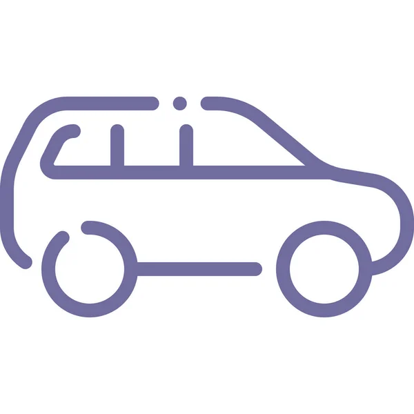 Auto Crossover Jeep Symbol Der Kategorie Fahrzeuge Verkehrsmittel — Stockvektor