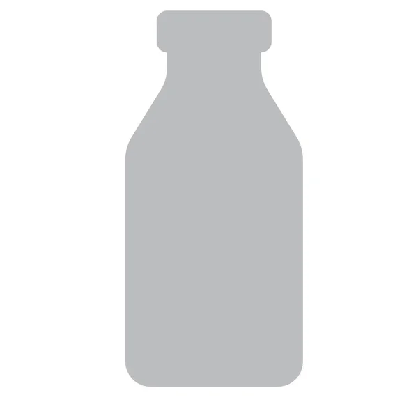 Bottle Milk Drink Icon Solid Style — Stock Vector