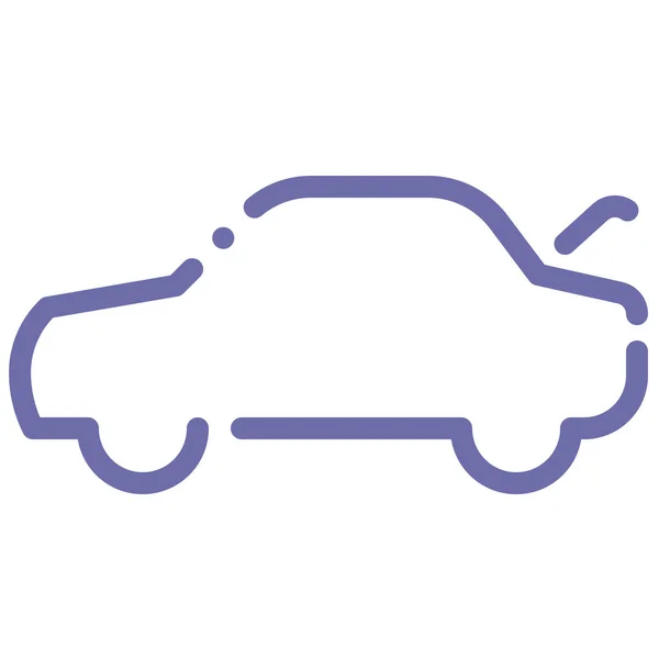 Εικονίδιο Καπακιού Αυτοκινήτου Εκκίνησης Στυλ Περίγραμμα — Διανυσματικό Αρχείο