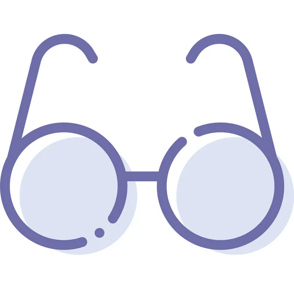 Geek Brille Liest Symbol — Stockvektor