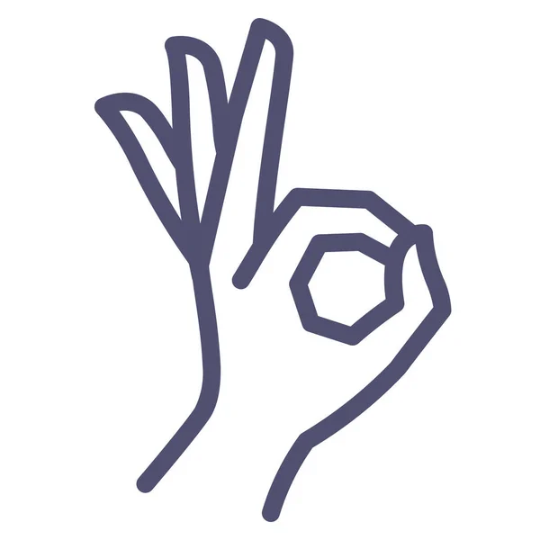 Allright Gesture Icon Culture Community Category — стоковый вектор
