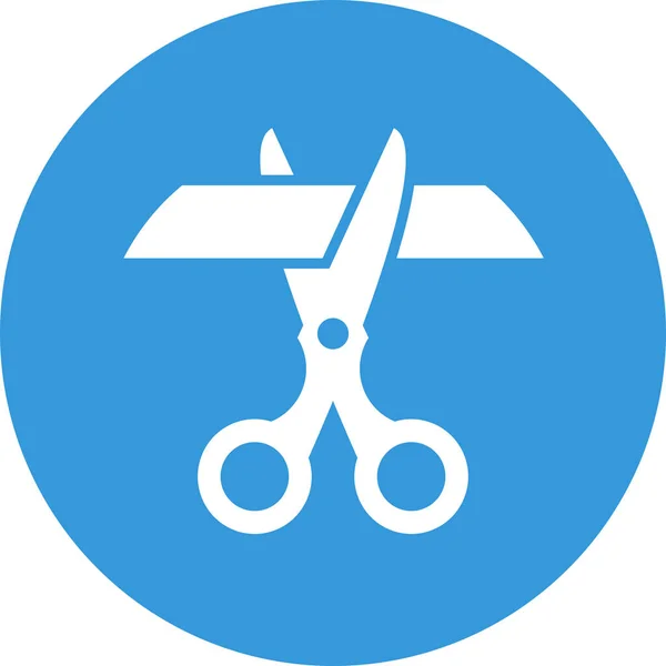 Accomplishment Cut Design Icon Badge Style — Stock Vector