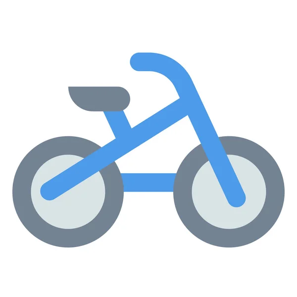 Baby Bicycle Flat Icon Flat Style — Stockový vektor