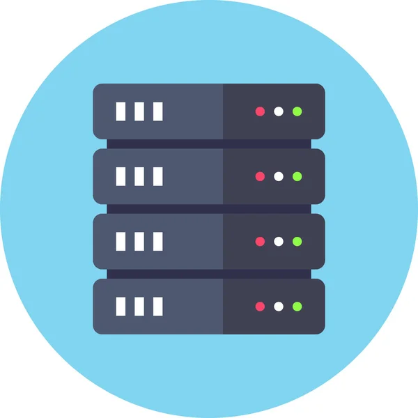Backup Datenbank Server Symbol Flachen Stil — Stockvektor