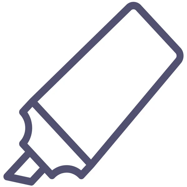 Felt Marker Pen Icon Outline Style — Stock Vector