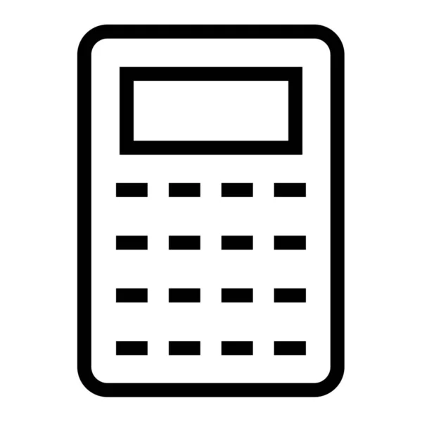 Calculator Outline Geluid Muziek Icoon Outline Stijl — Stockvector