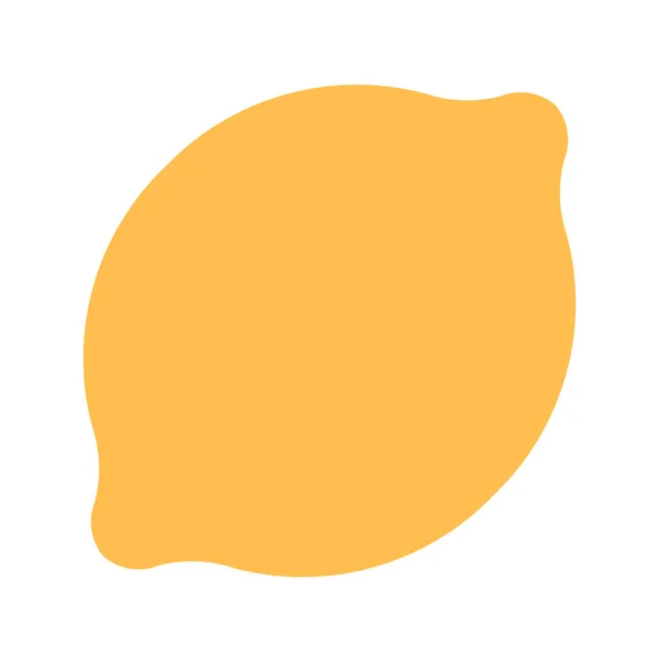 Цитрусові Лимонні Пласкі Ікони Плоскому Стилі — стоковий вектор