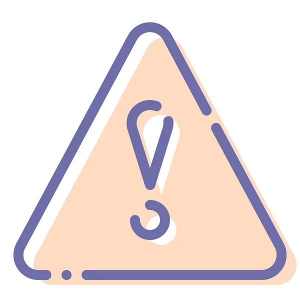 Attention Exclamation Triangle Icon Arrows Category — Stock Vector