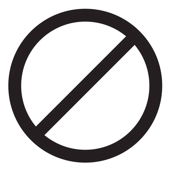 Cancelar Prohibición Cerrar Icono Estilo Sólido — Vector de stock