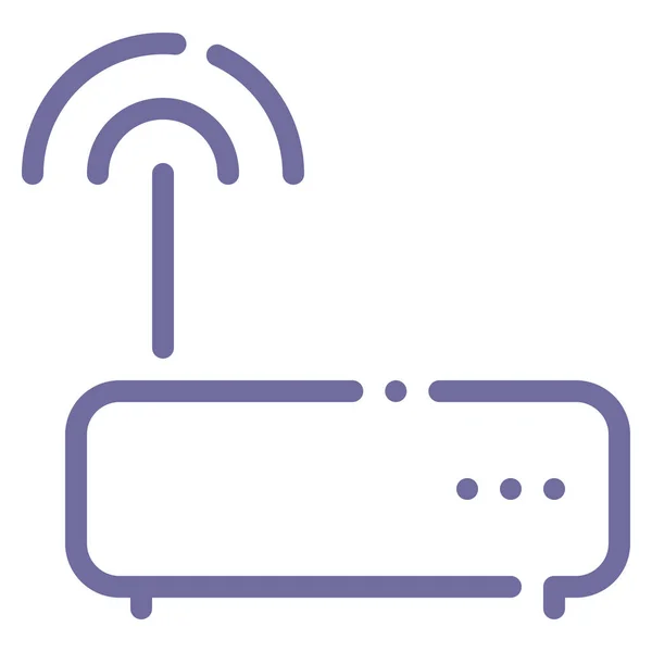 Internet Modem Router Symbol Outline Stil — Stockvektor