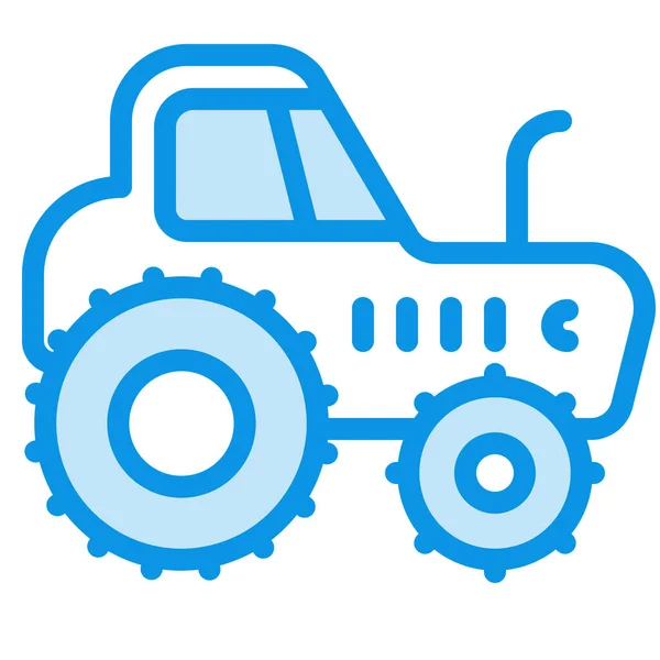 Tractor Esquema Vehículos Modos Transporte Icono Estilo Esquema — Archivo Imágenes Vectoriales