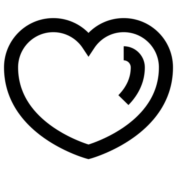 Heart Love Relationship Icon Love Romance Category — Stock Vector