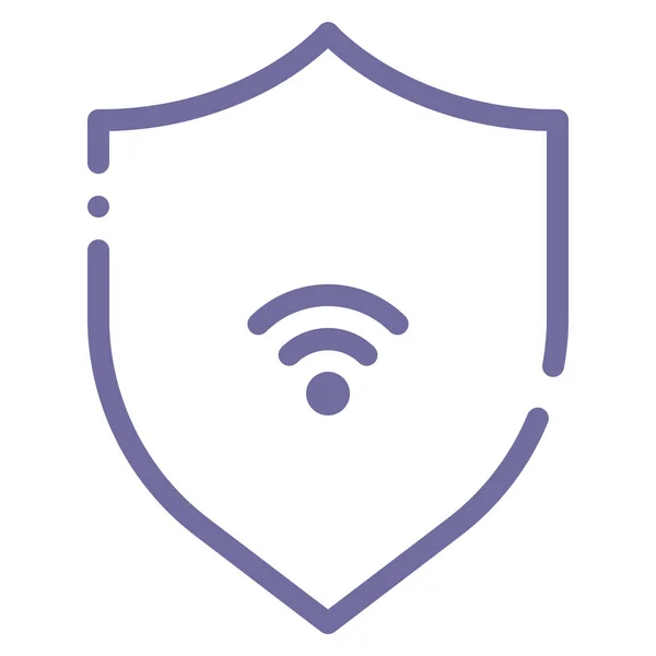 Icono Seguridad Protección Internet Categoría Ordenador Seguridad Internet — Archivo Imágenes Vectoriales