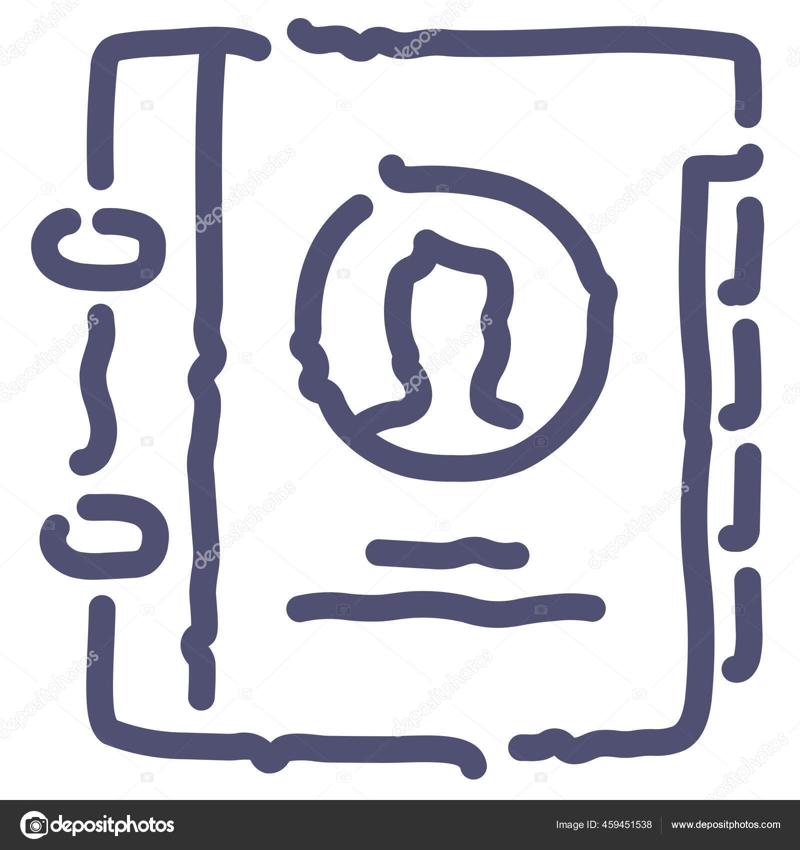 Bok Kontakter Mapp Ikon Översikt Stil vektor av ©iconfinder 459451538