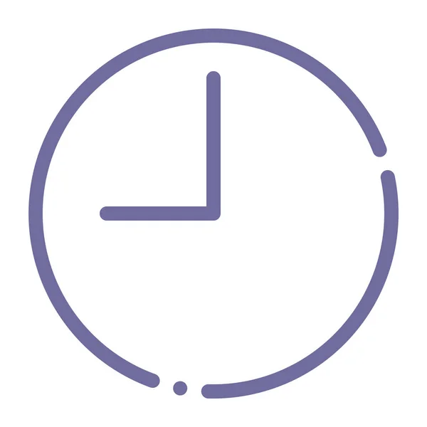 Uhr Symbol Digitales Symbol — Stockvektor
