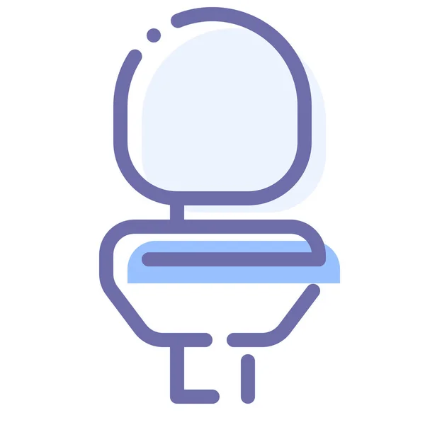 Closet Pan Toilet Icon — Stock Vector