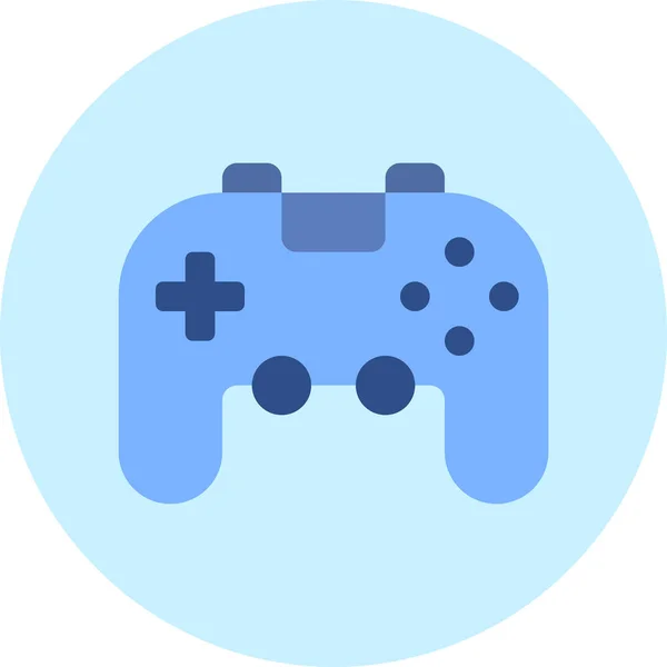 Controlador Ícone Jogo Dispositivo Estilo Plano —  Vetores de Stock