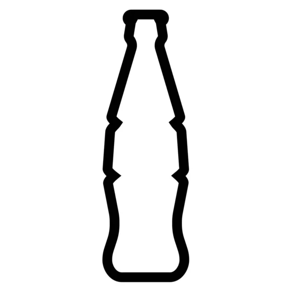 Bouteille Cola Icône Contour Dans Style Contour — Image vectorielle