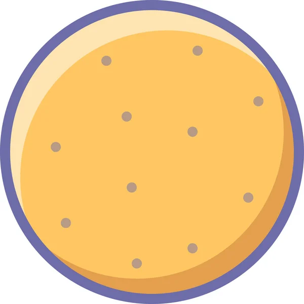 Bread Food Pita Icon Filled Outline Style — 스톡 벡터