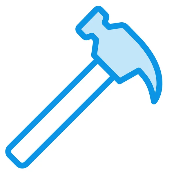 Hammer Werkzeug Umrisssymbol Umrissstil — Stockvektor