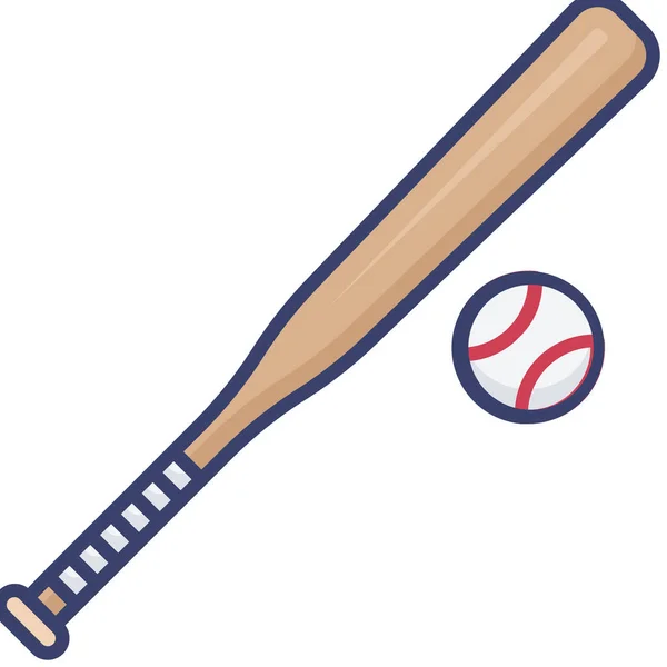 Activity Ball Baseball Icon — Stock Vector